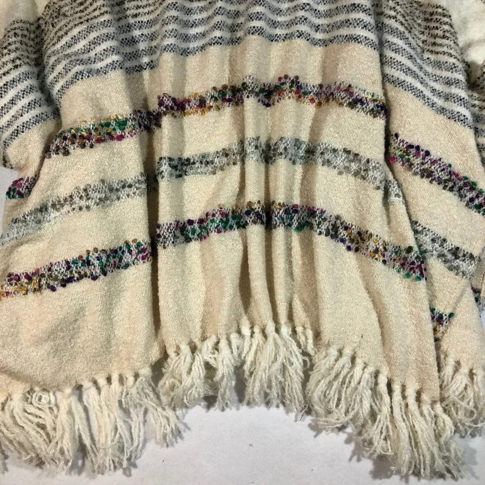 NEW Anthropologie Anthro Womens One Size Ivory Chunky Open Cardigan NWT $120 - Picture 9 of 12